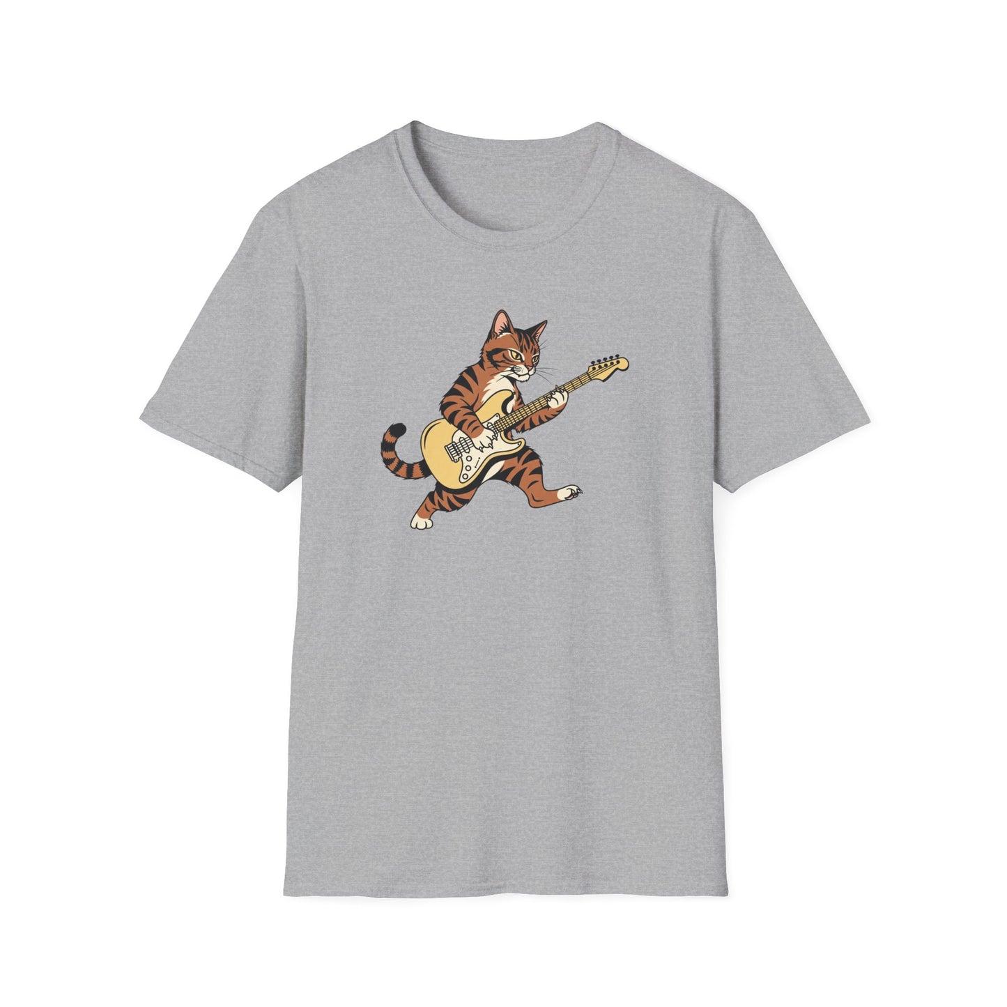 Rockin' Cat  T-Shirt | Cool Music & Pet Lover Tee