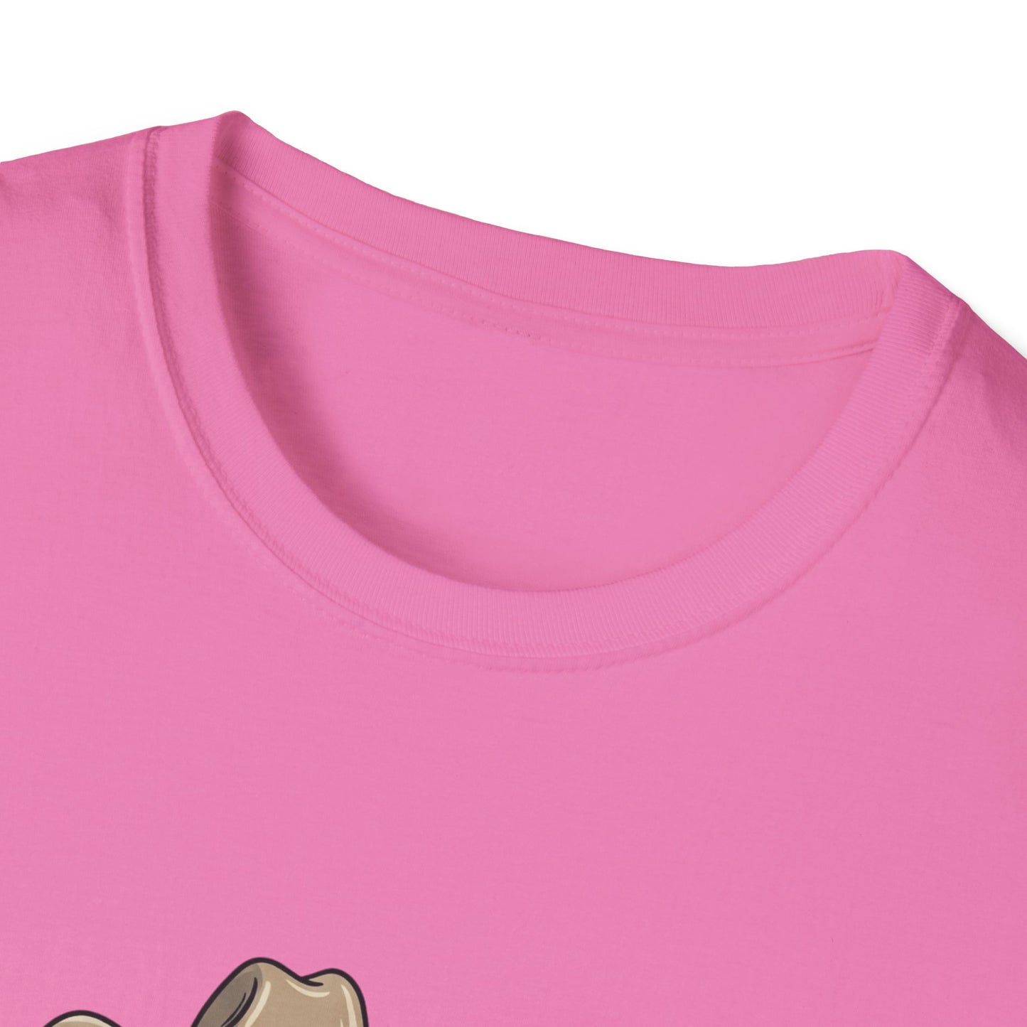 Cowboy Cat Unisex Softstyle T-Shirt | Graphic Tee for Cat Lovers