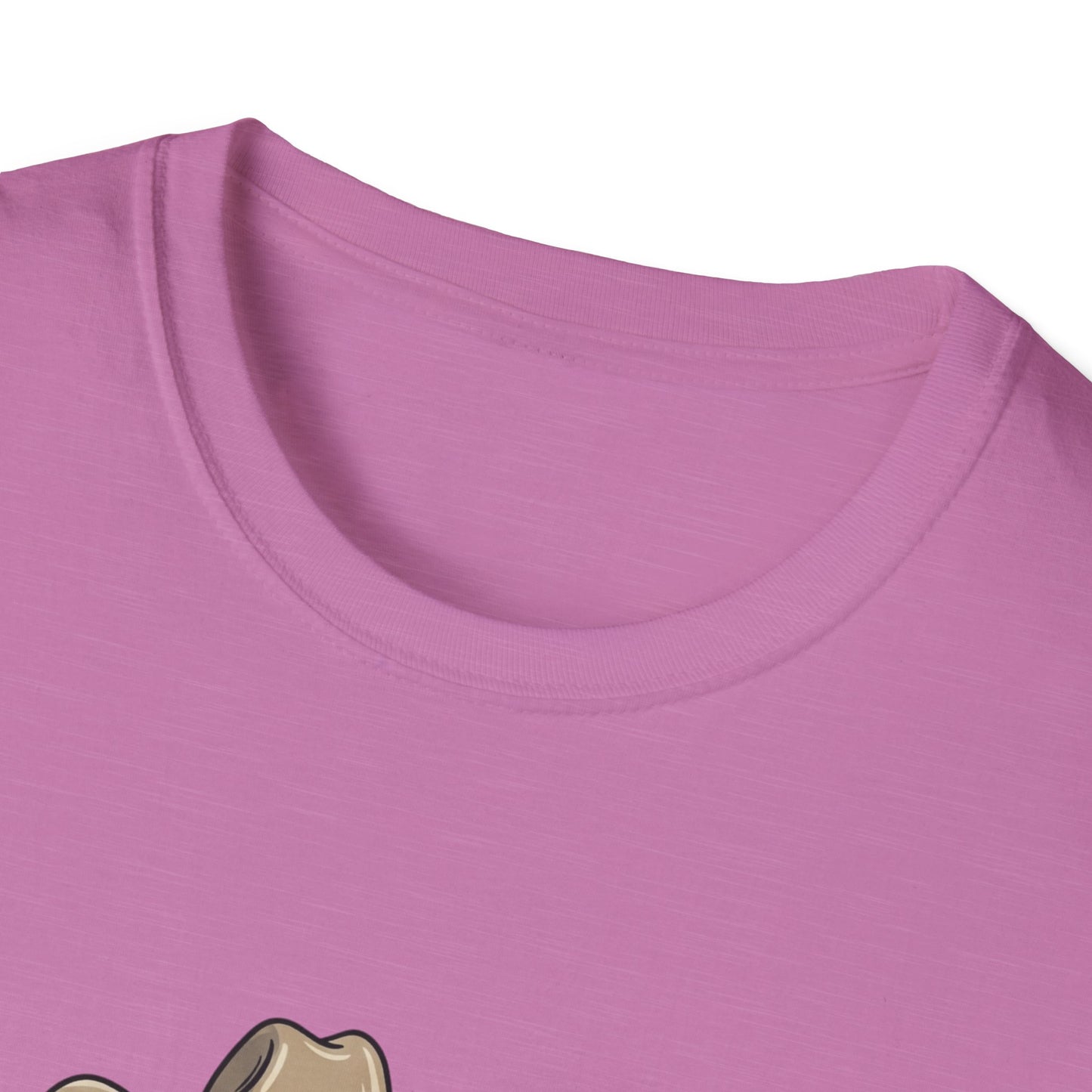 Cowboy Cat Unisex Softstyle T-Shirt | Graphic Tee for Cat Lovers