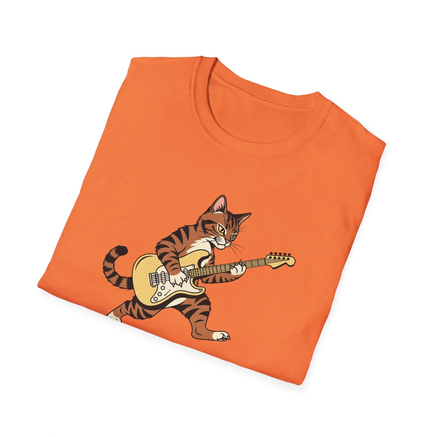 Rockin' Cat  T-Shirt | Cool Music & Pet Lover Tee