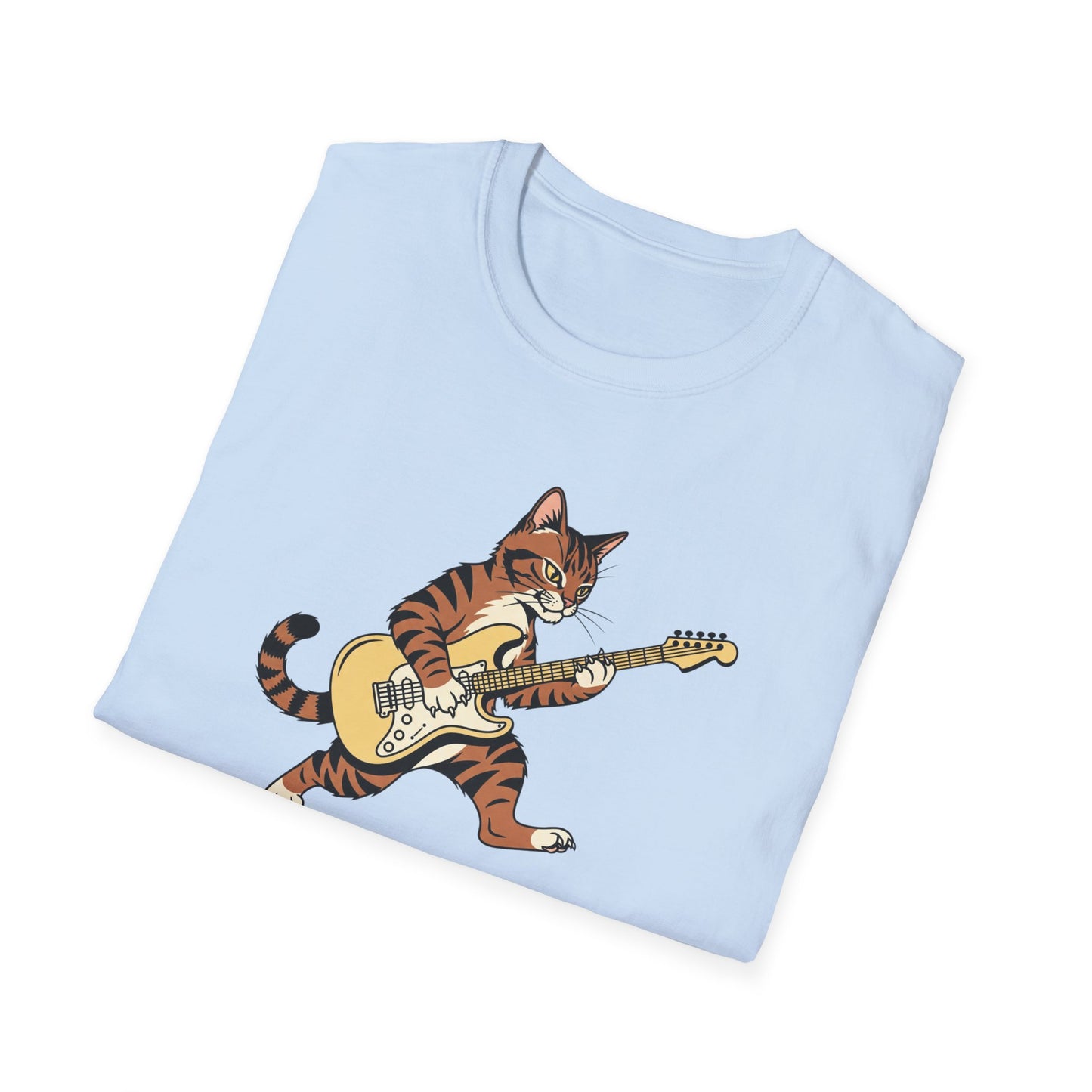 Rockin' Cat  T-Shirt | Cool Music & Pet Lover Tee
