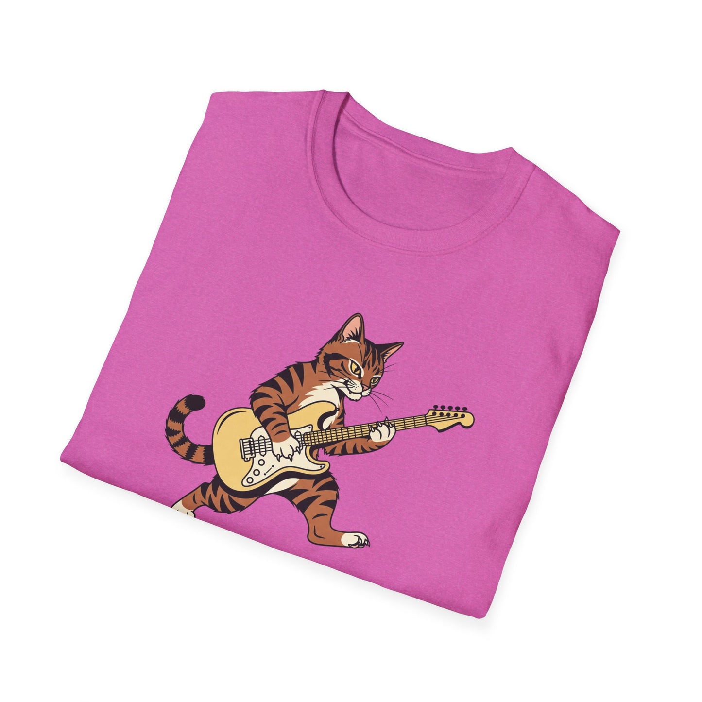 Rockin' Cat  T-Shirt | Cool Music & Pet Lover Tee