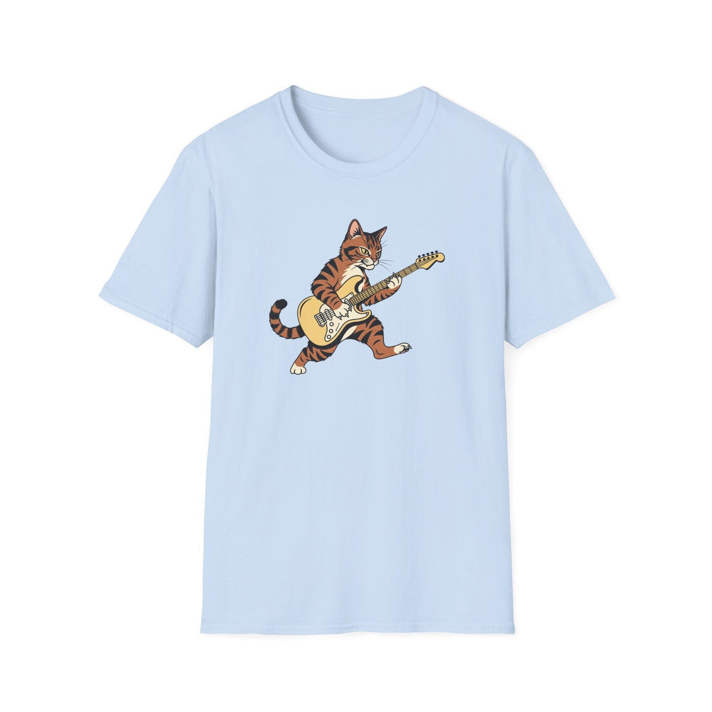 Rockin' Cat  T-Shirt | Cool Music & Pet Lover Tee