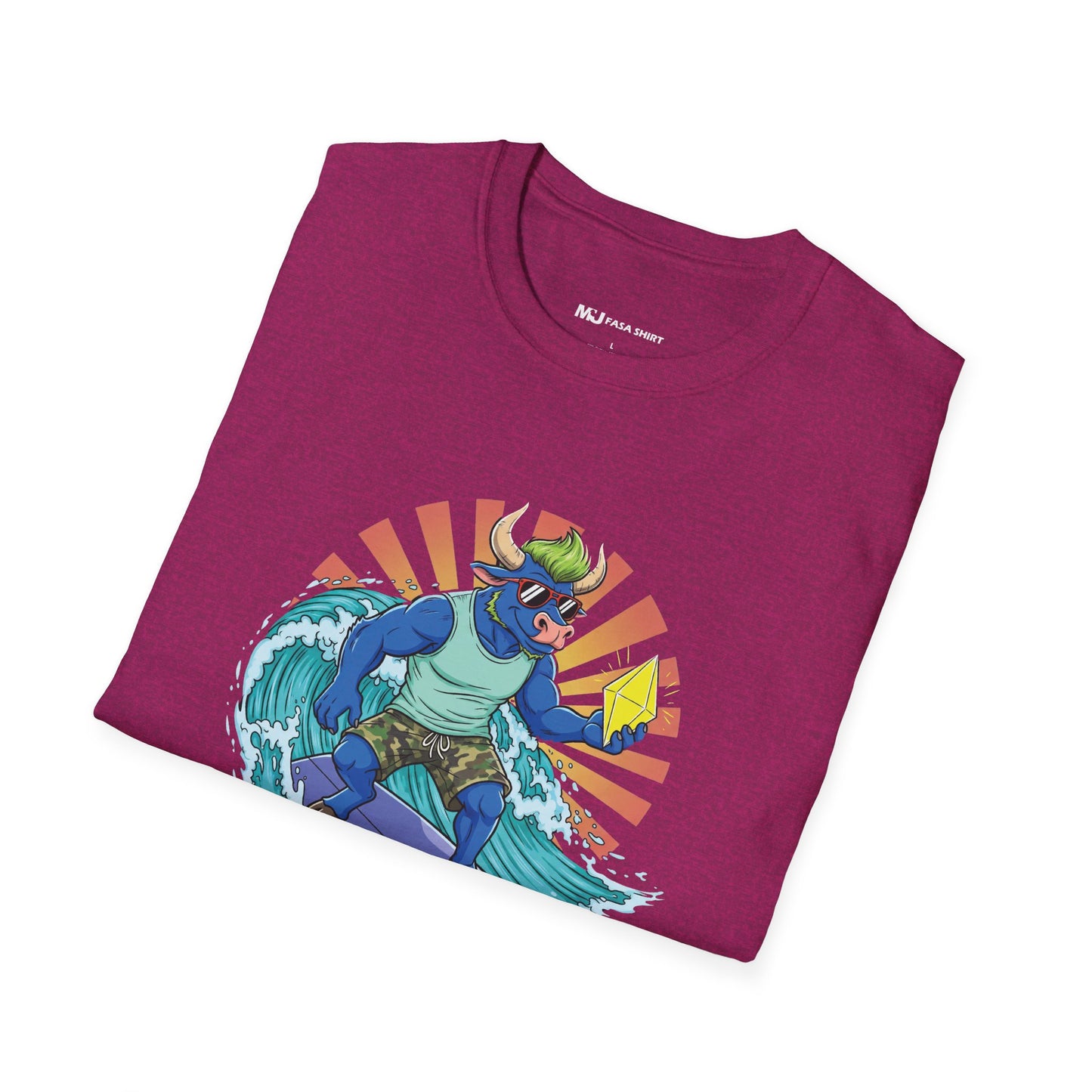 Surfing Dino T-Shirt | Fun Summer Tee for Dino Lovers