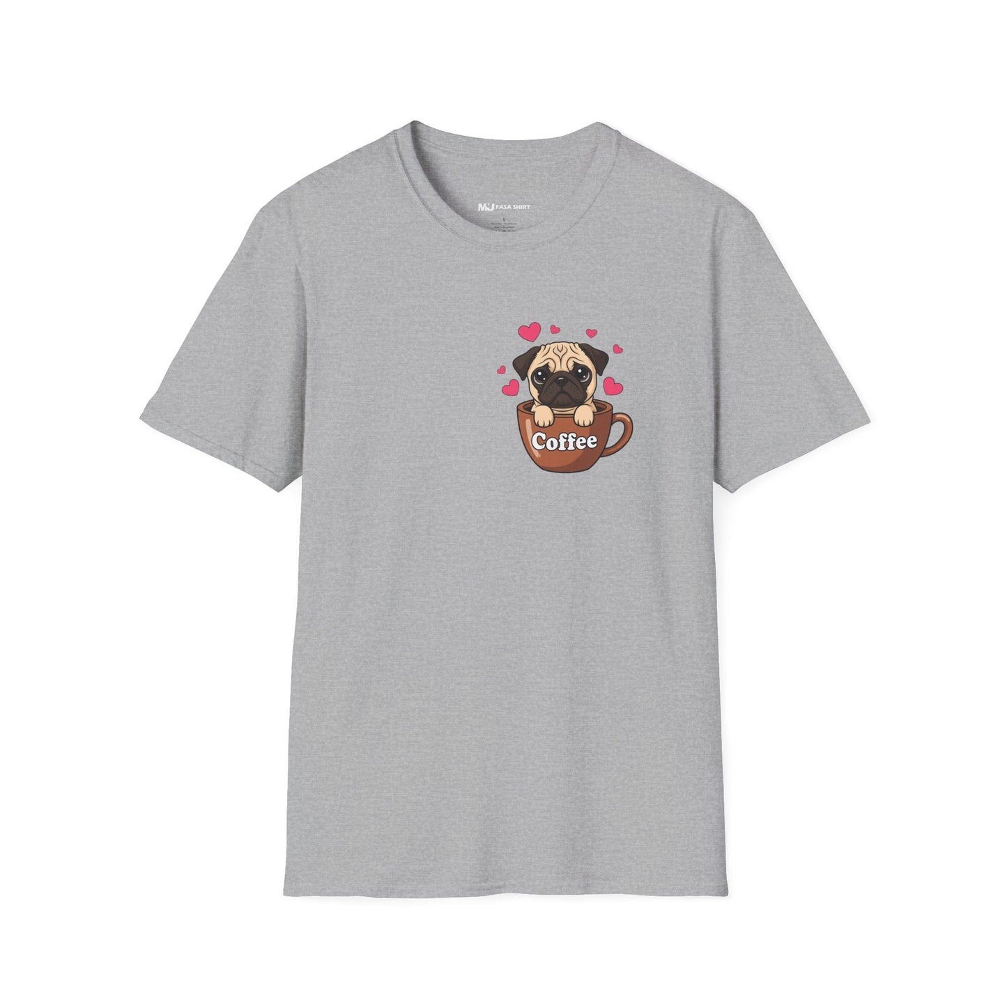 Pug in a Coffee Cup T-shirts