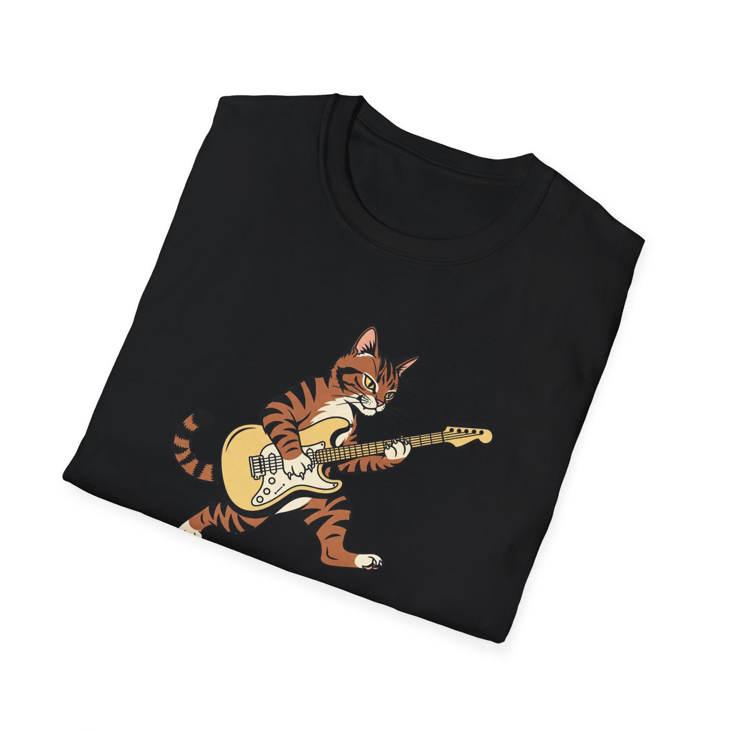 Rockin' Cat  T-Shirt | Cool Music & Pet Lover Tee