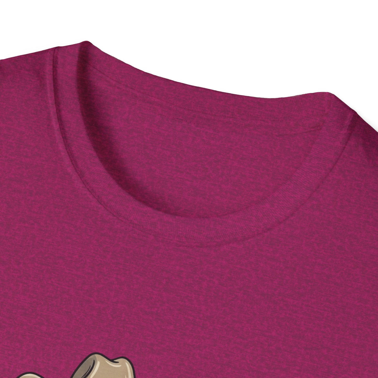 Cowboy Cat Unisex Softstyle T-Shirt | Graphic Tee for Cat Lovers