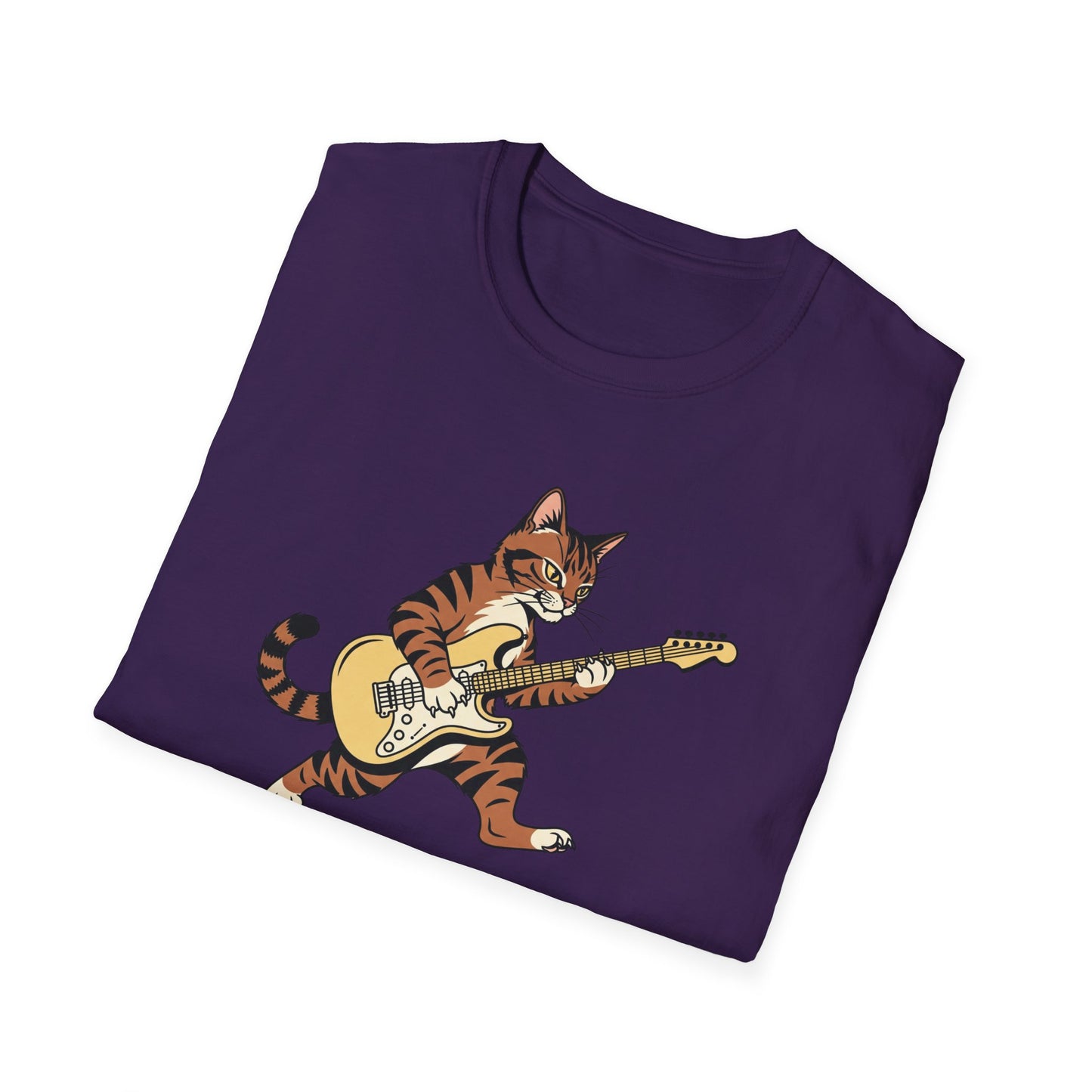 Rockin' Cat  T-Shirt | Cool Music & Pet Lover Tee
