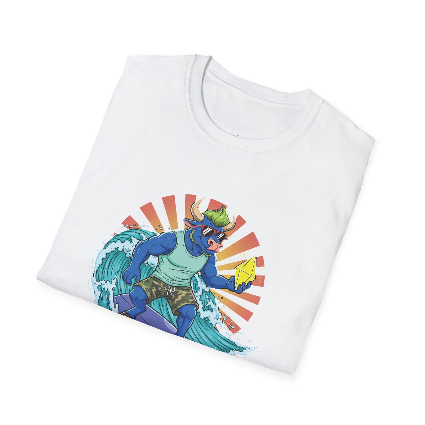 Surfing Dino T-Shirt | Fun Summer Tee for Dino Lovers