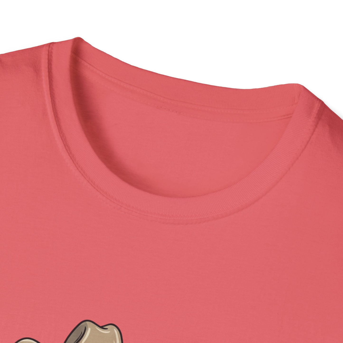 Cowboy Cat Unisex Softstyle T-Shirt | Graphic Tee for Cat Lovers