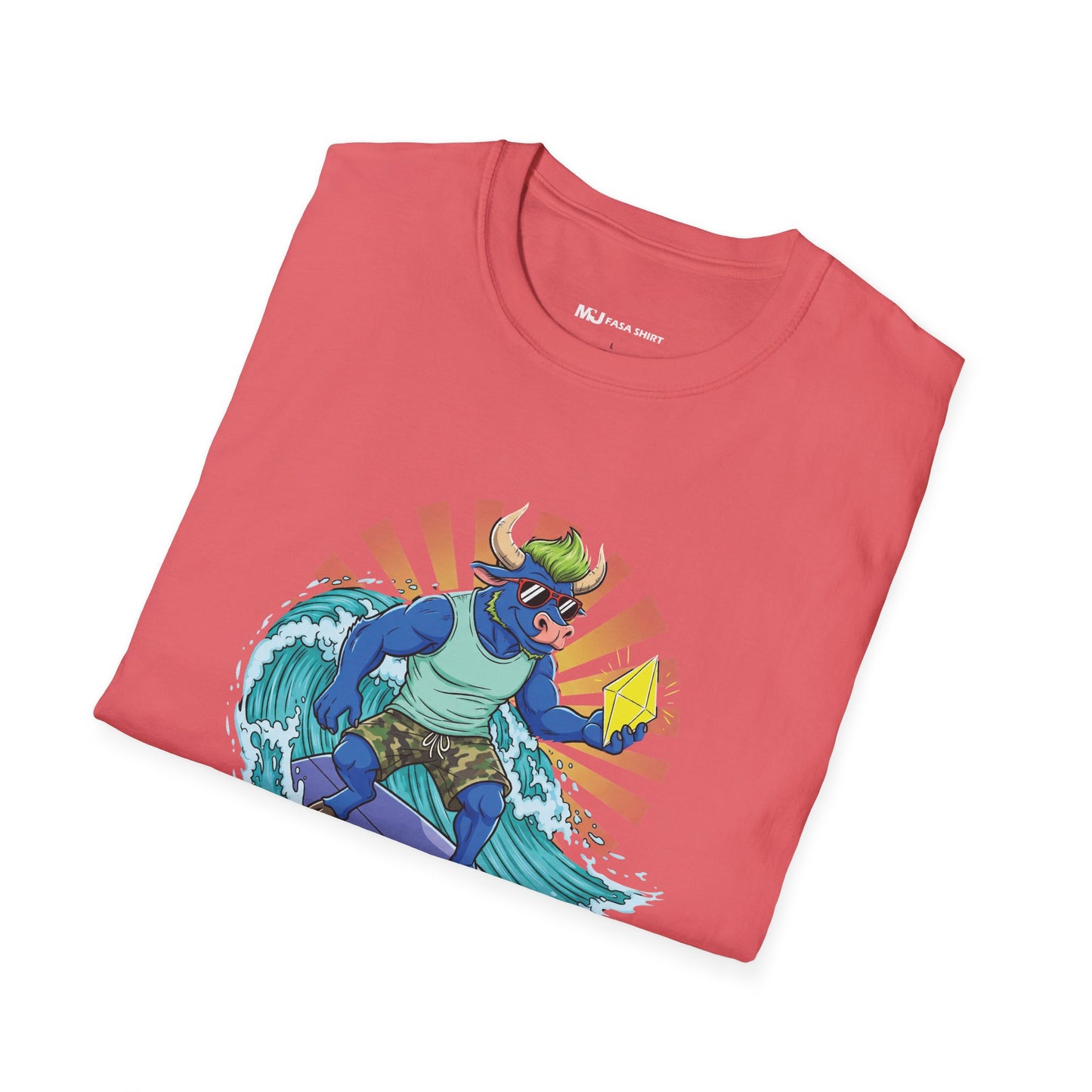 Surfing Dino T-Shirt | Fun Summer Tee for Dino Lovers