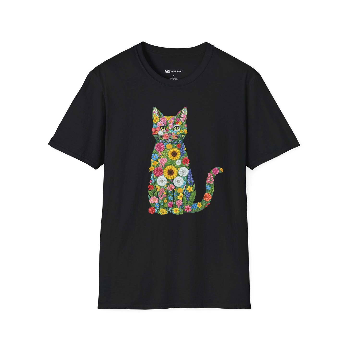 Floral Cat T-Shirt