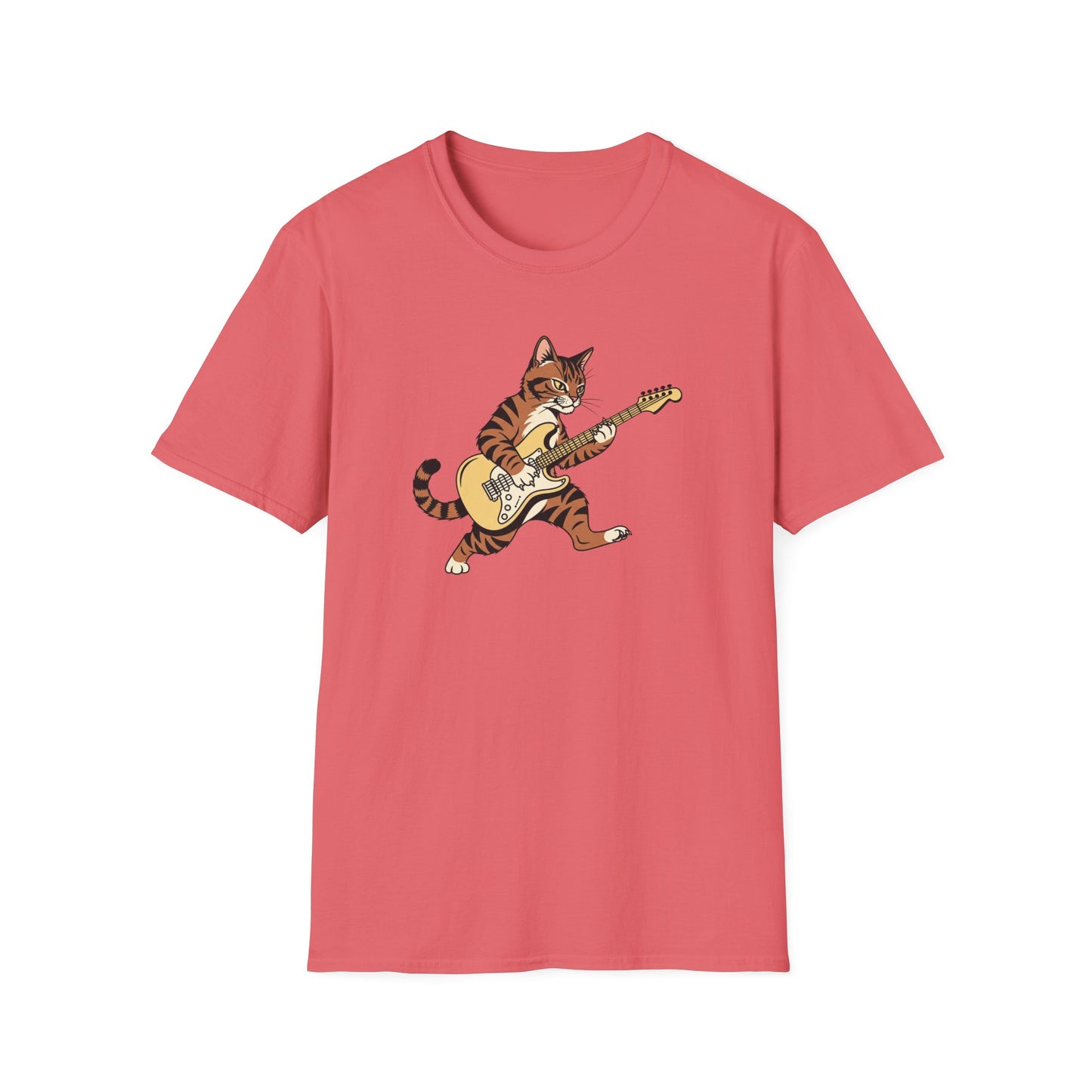 Rockin' Cat  T-Shirt | Cool Music & Pet Lover Tee