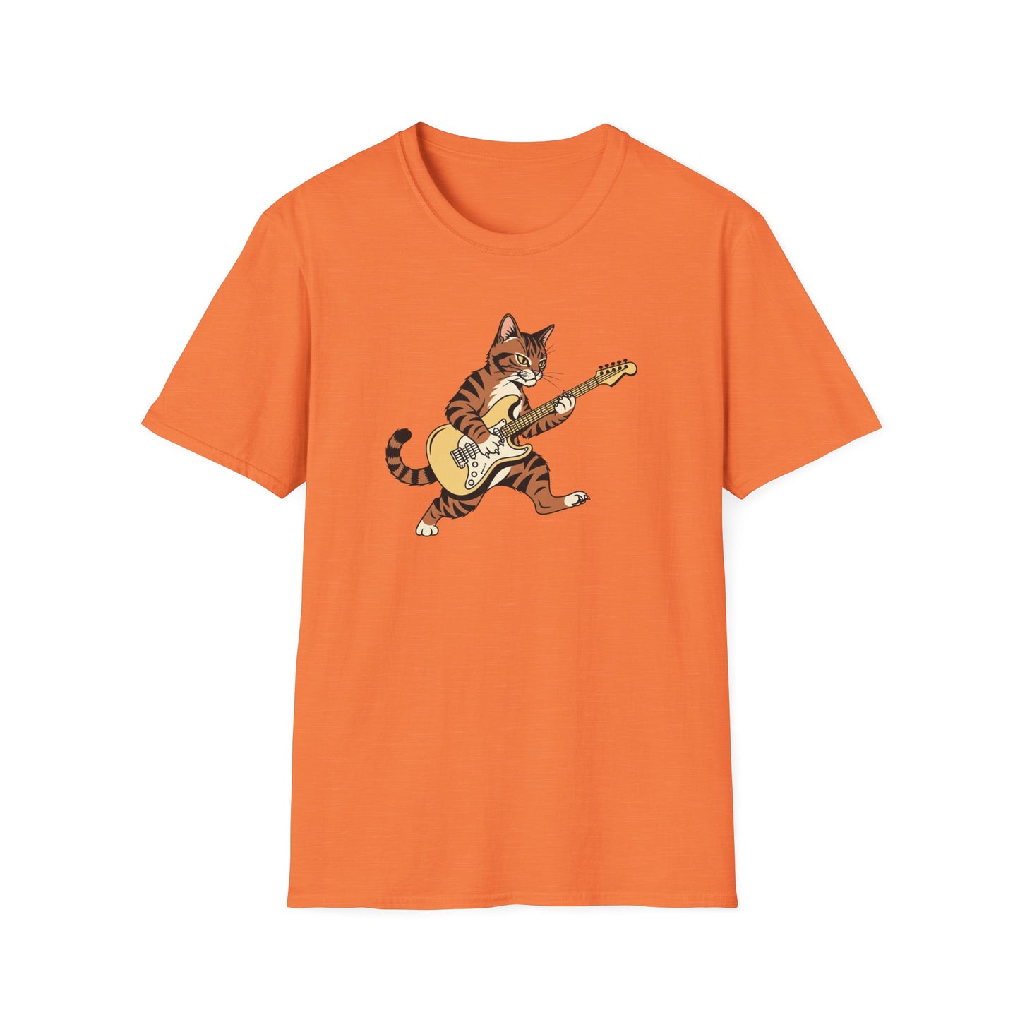 Rockin' Cat  T-Shirt | Cool Music & Pet Lover Tee
