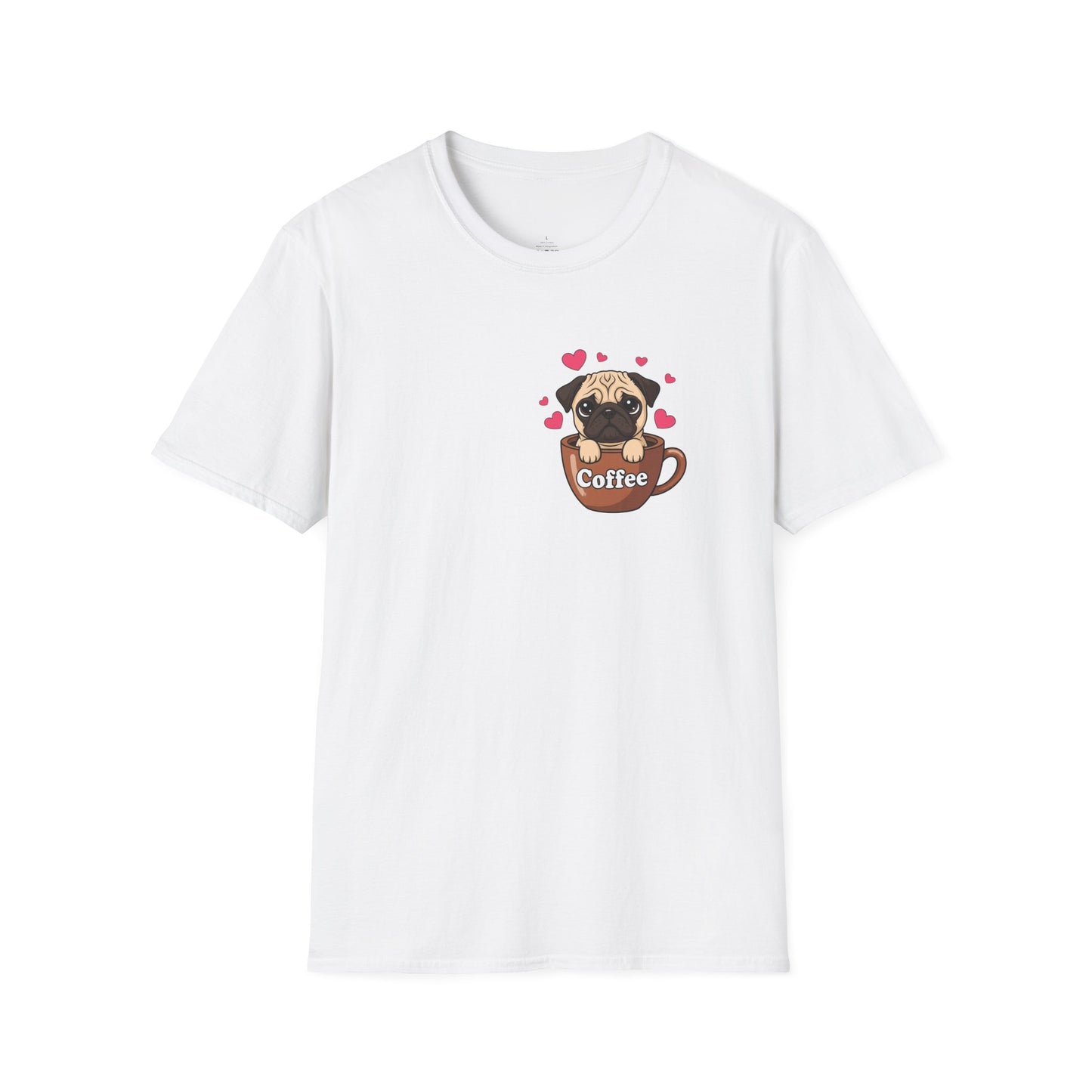Pug in a Coffee Cup T-shirts