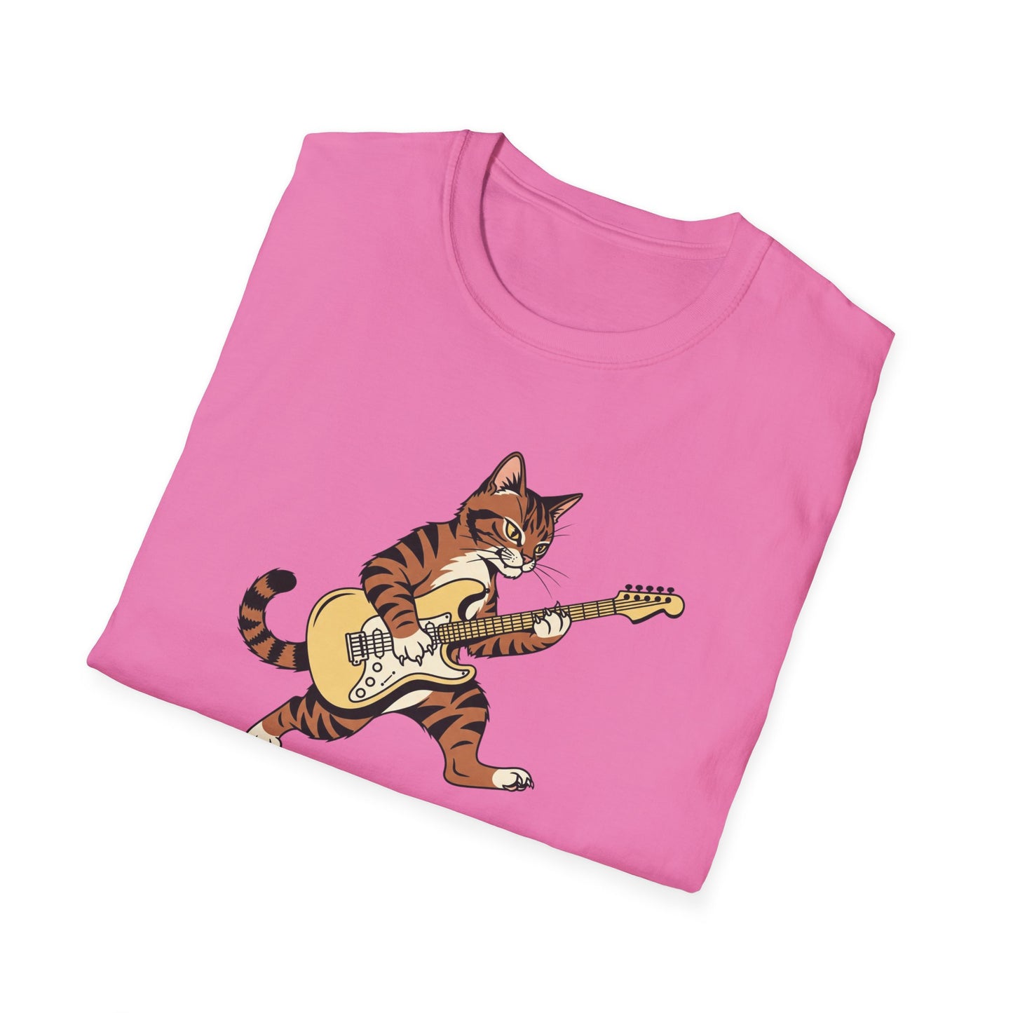 Rockin' Cat  T-Shirt | Cool Music & Pet Lover Tee