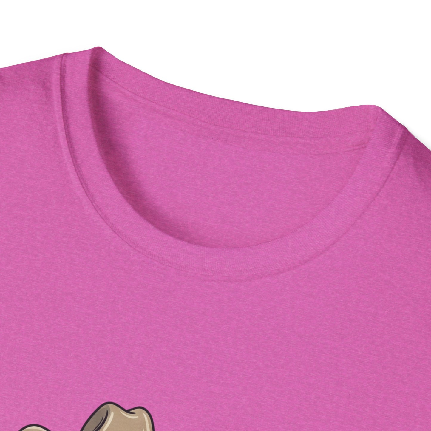 Cowboy Cat Unisex Softstyle T-Shirt | Graphic Tee for Cat Lovers
