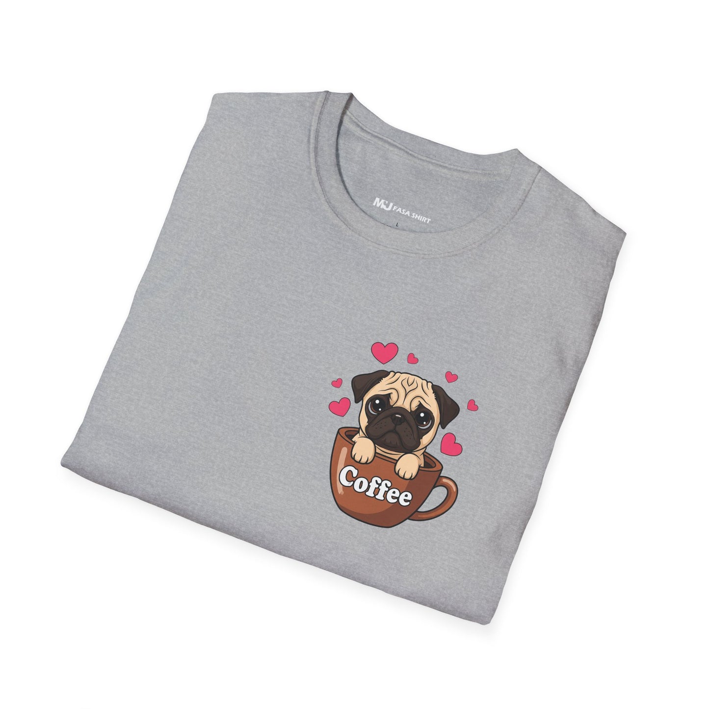 Pug in a Coffee Cup T-shirts