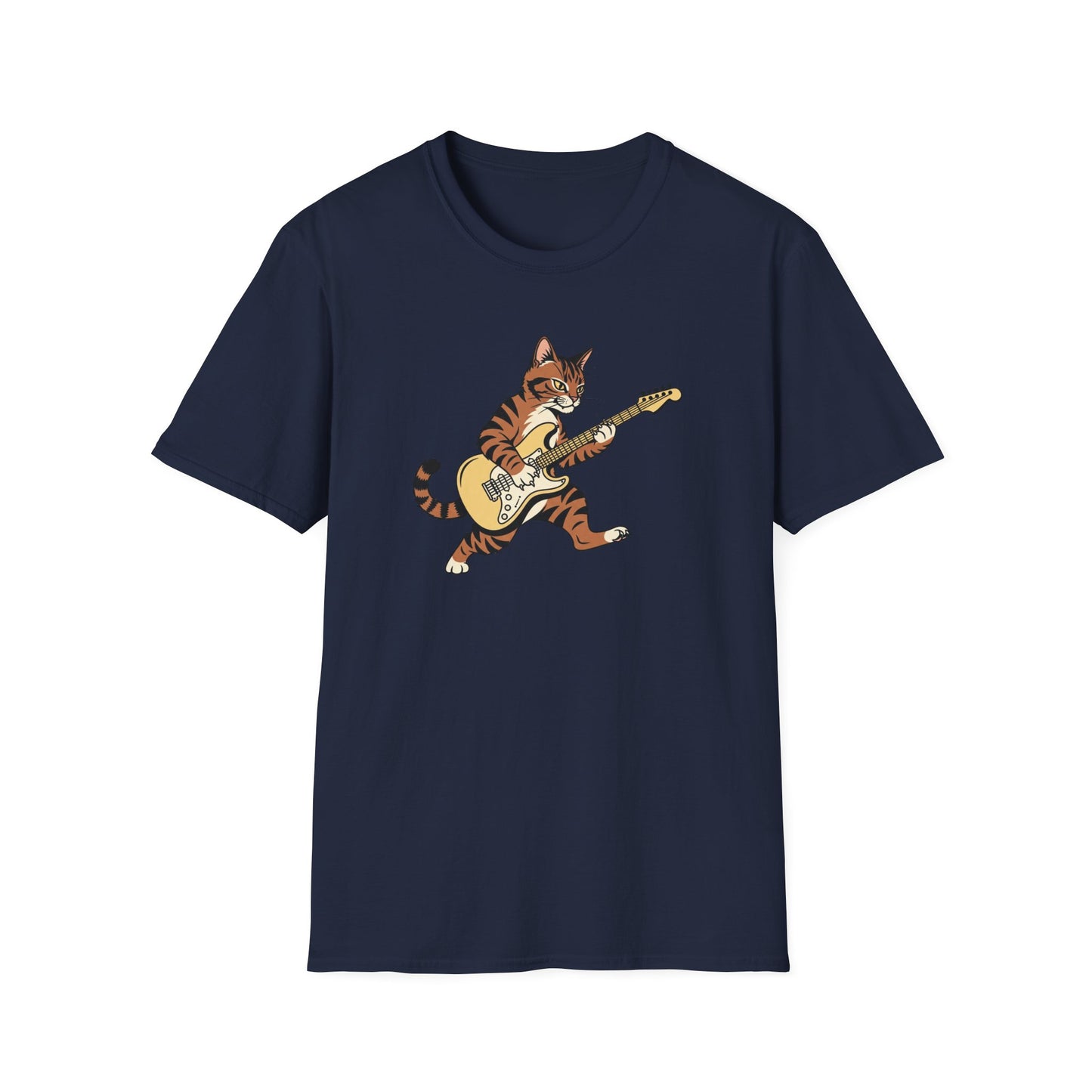 Rockin' Cat  T-Shirt | Cool Music & Pet Lover Tee