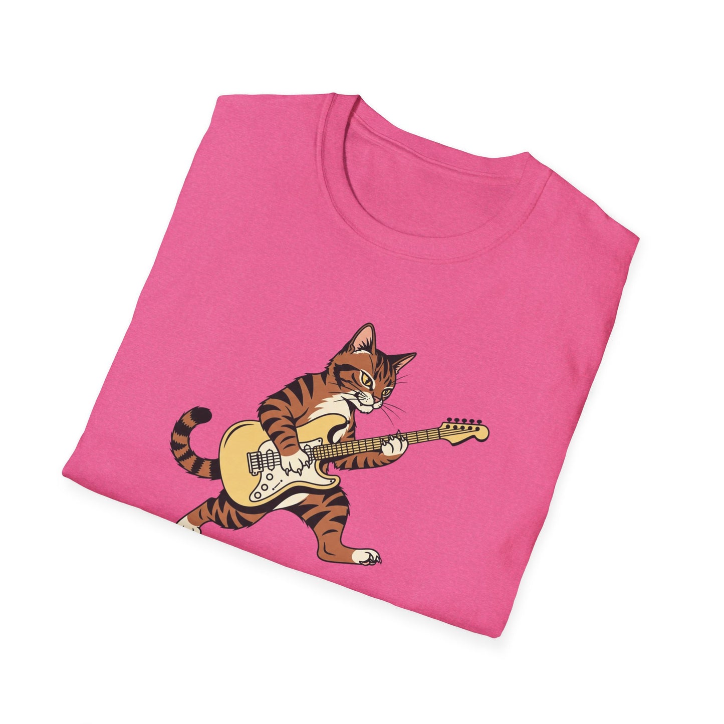 Rockin' Cat  T-Shirt | Cool Music & Pet Lover Tee