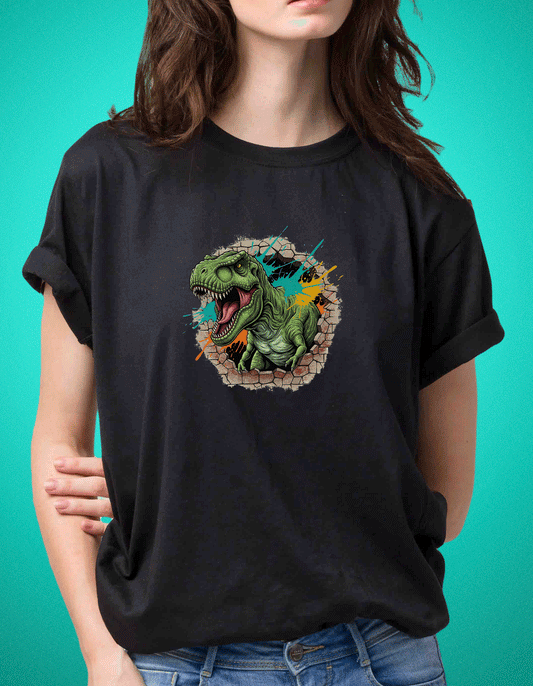 Jurassic Breakout – T-Rex Wall Breaker T-Shirt
