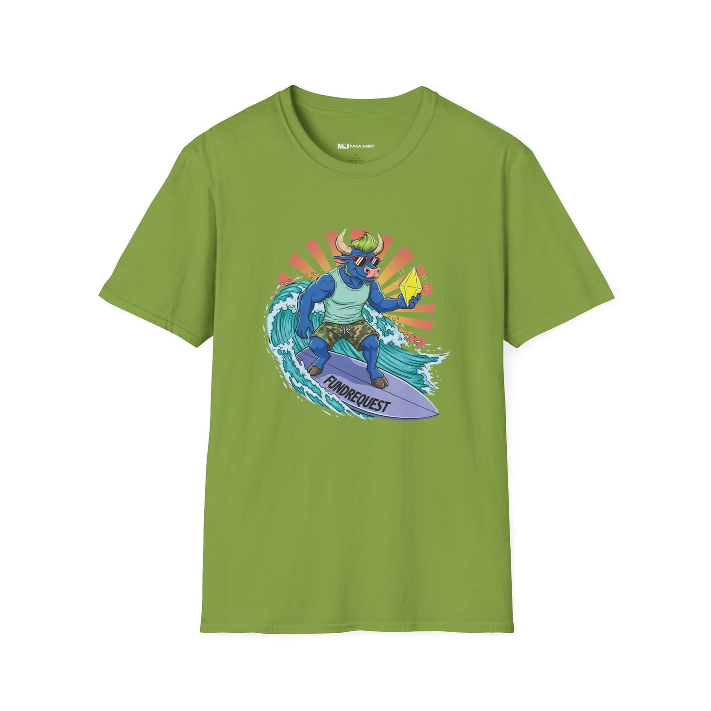 Surfing Dino T-Shirt | Fun Summer Tee for Dino Lovers