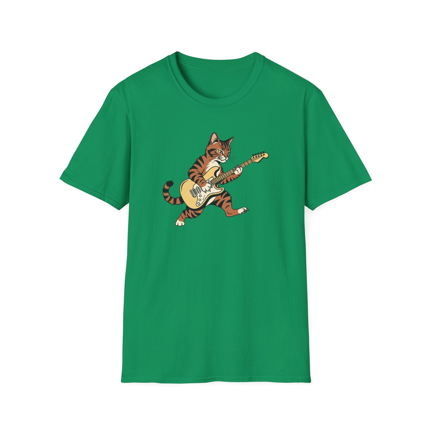 Rockin' Cat  T-Shirt | Cool Music & Pet Lover Tee