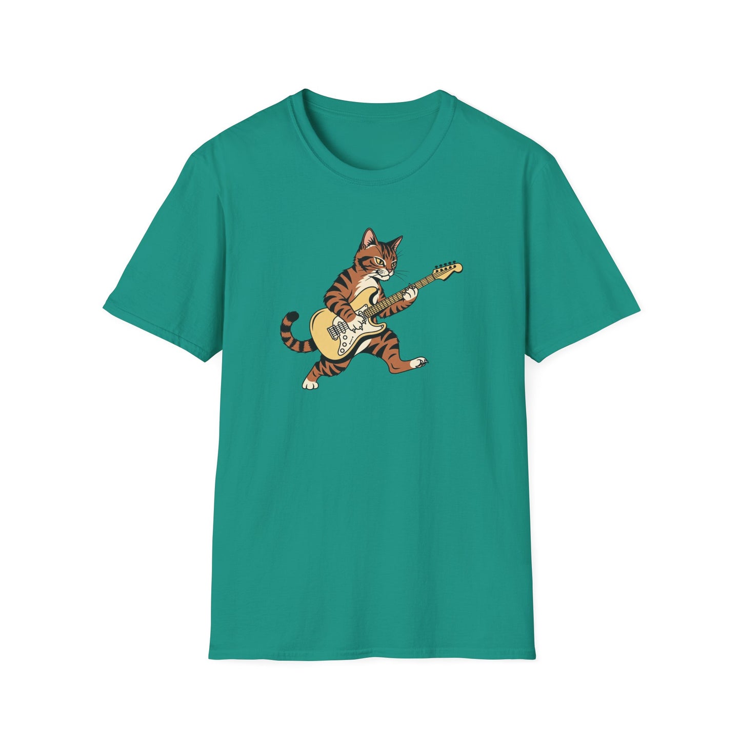 Rockin' Cat  T-Shirt | Cool Music & Pet Lover Tee