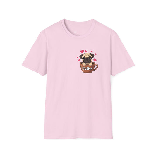 Pug in a Coffee Cup T-shirts