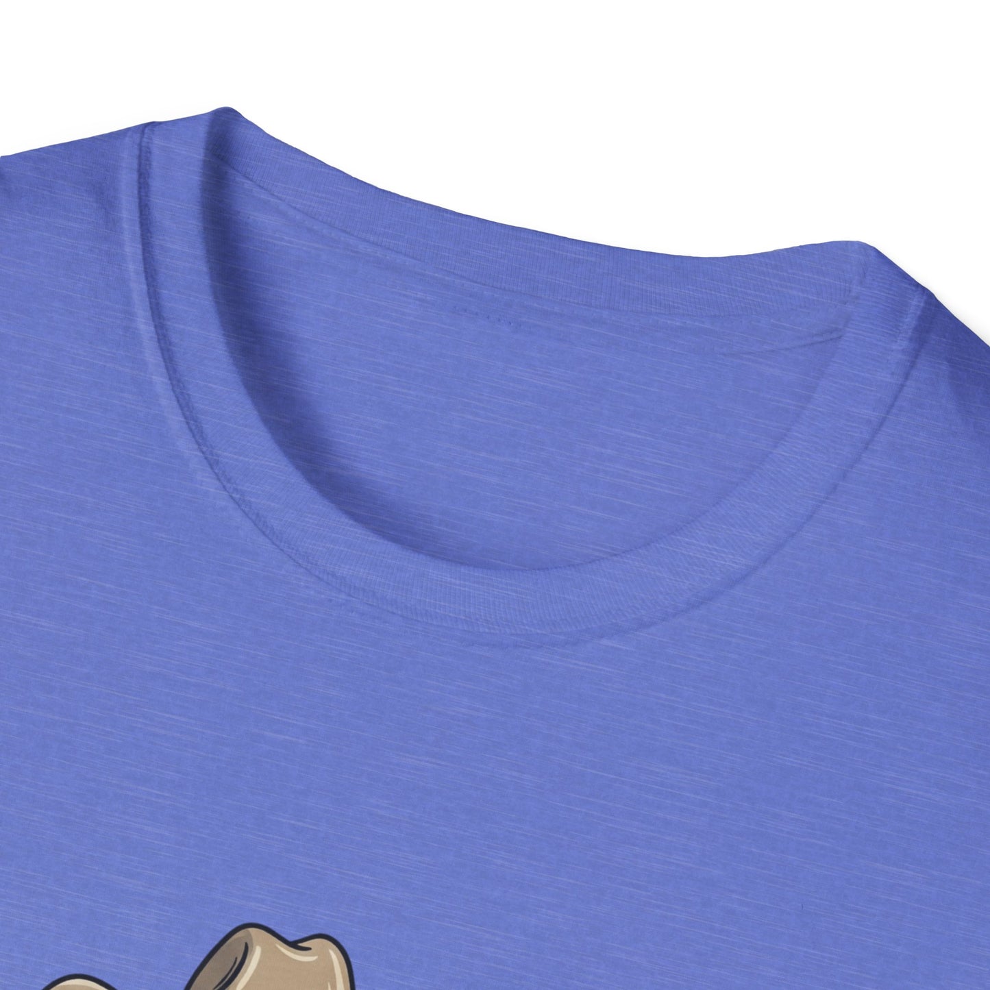 Cowboy Cat Unisex Softstyle T-Shirt | Graphic Tee for Cat Lovers