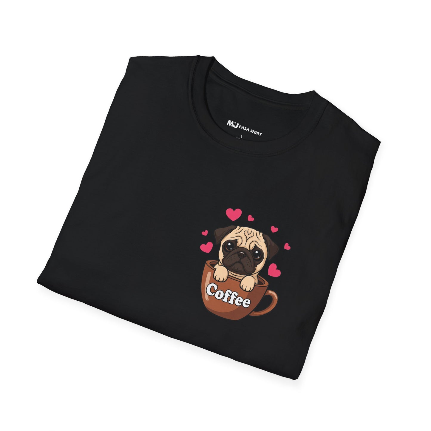 Pug in a Coffee Cup T-shirts