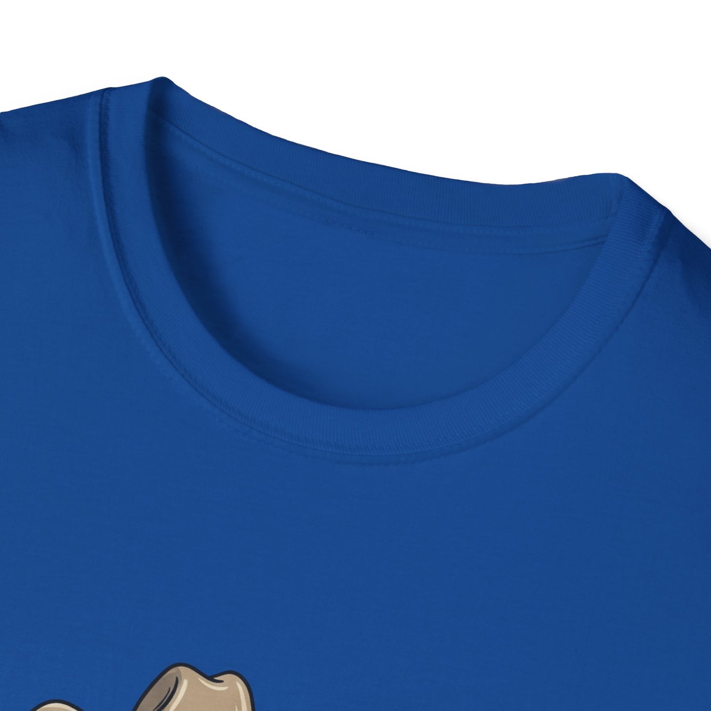 Cowboy Cat Unisex Softstyle T-Shirt | Graphic Tee for Cat Lovers