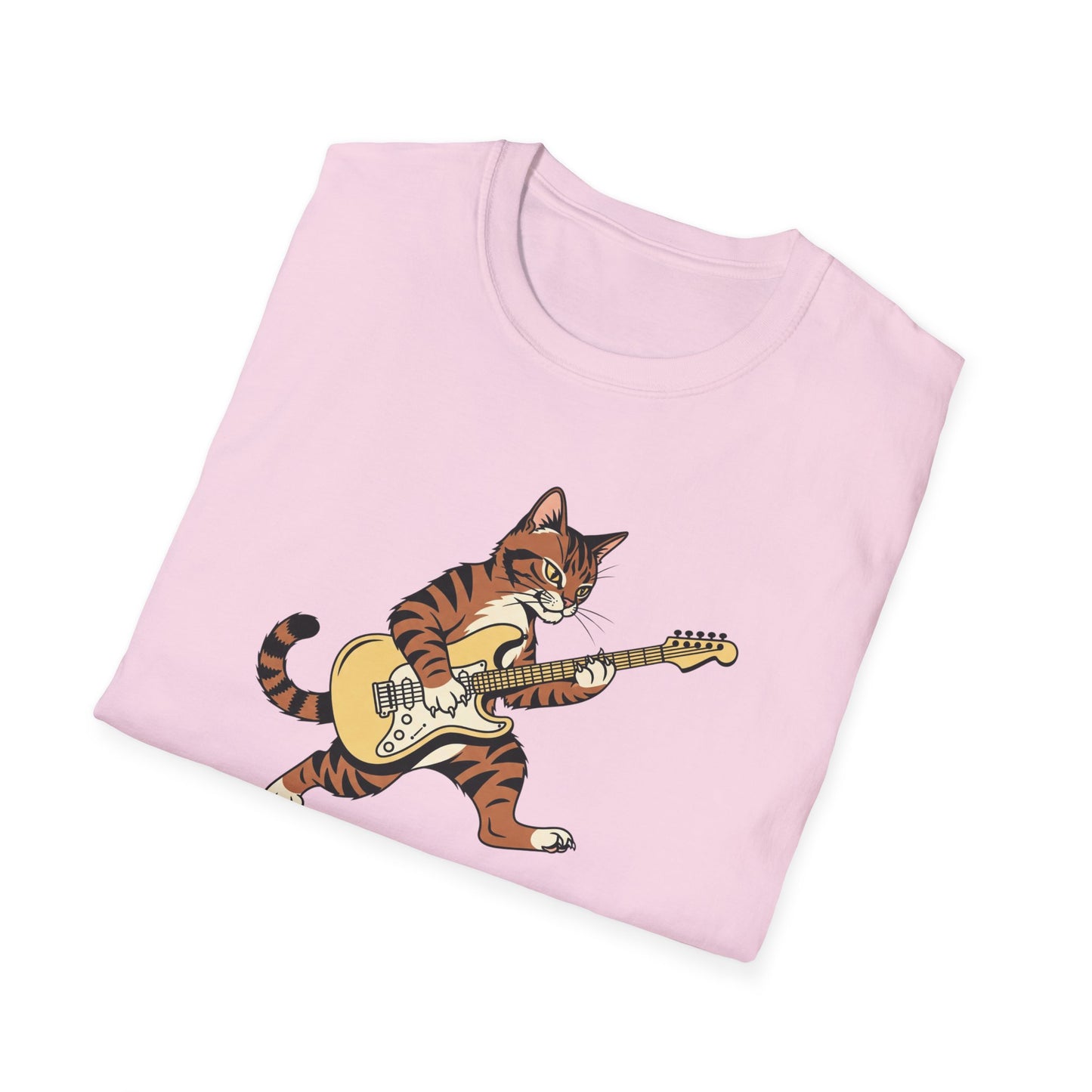 Rockin' Cat  T-Shirt | Cool Music & Pet Lover Tee