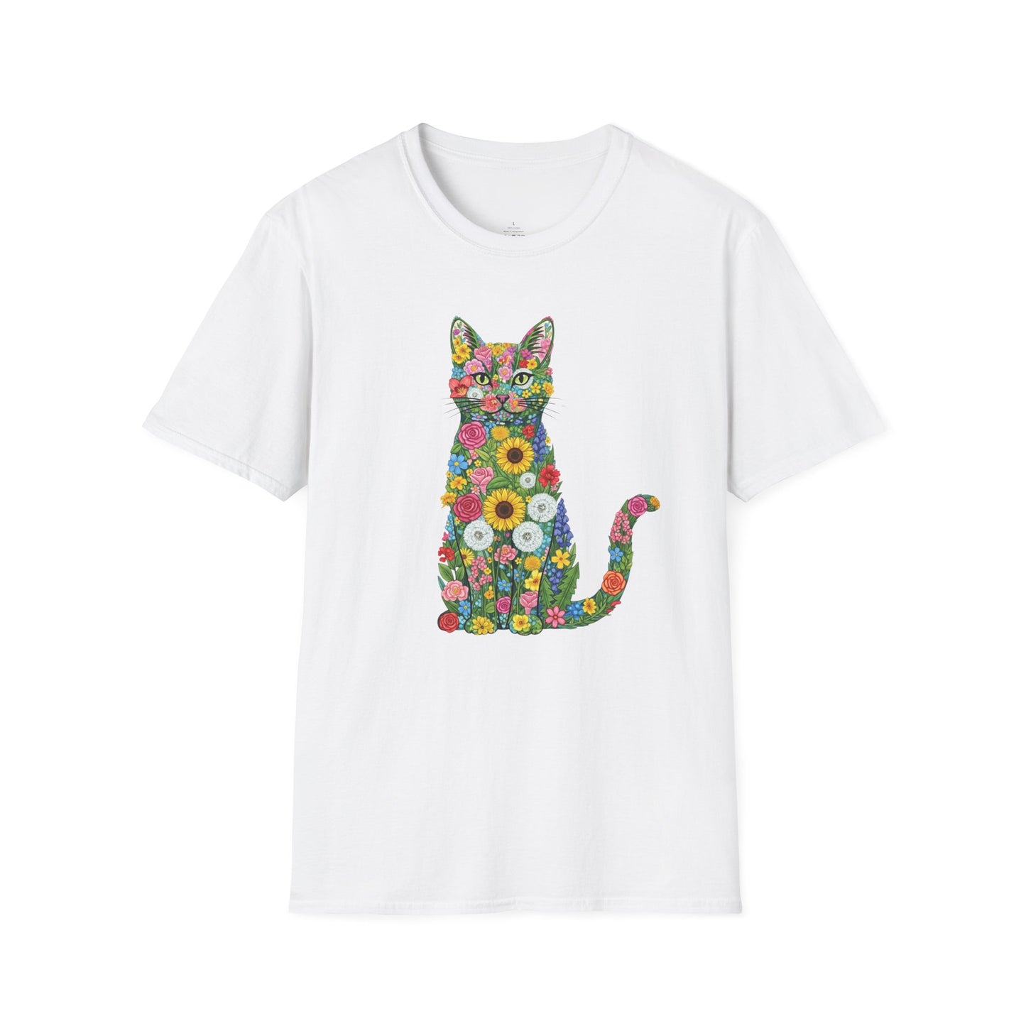 Floral Cat T-Shirt