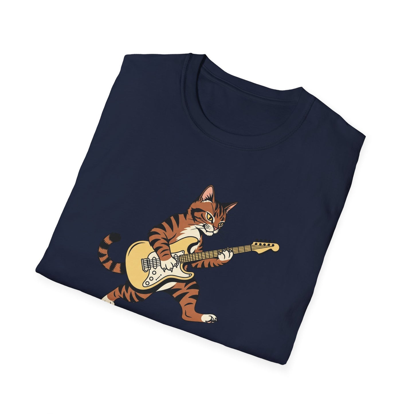 Rockin' Cat  T-Shirt | Cool Music & Pet Lover Tee
