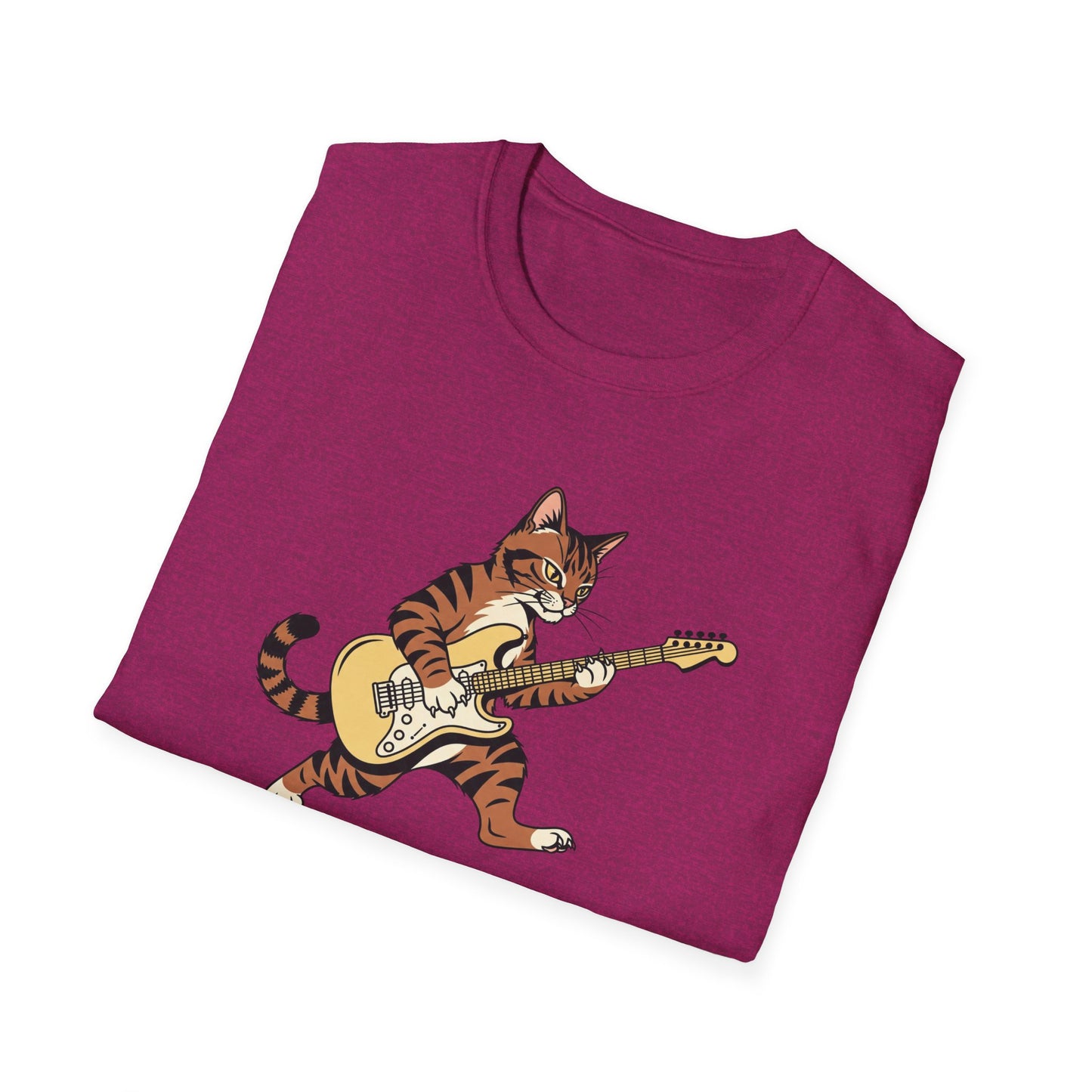 Rockin' Cat  T-Shirt | Cool Music & Pet Lover Tee