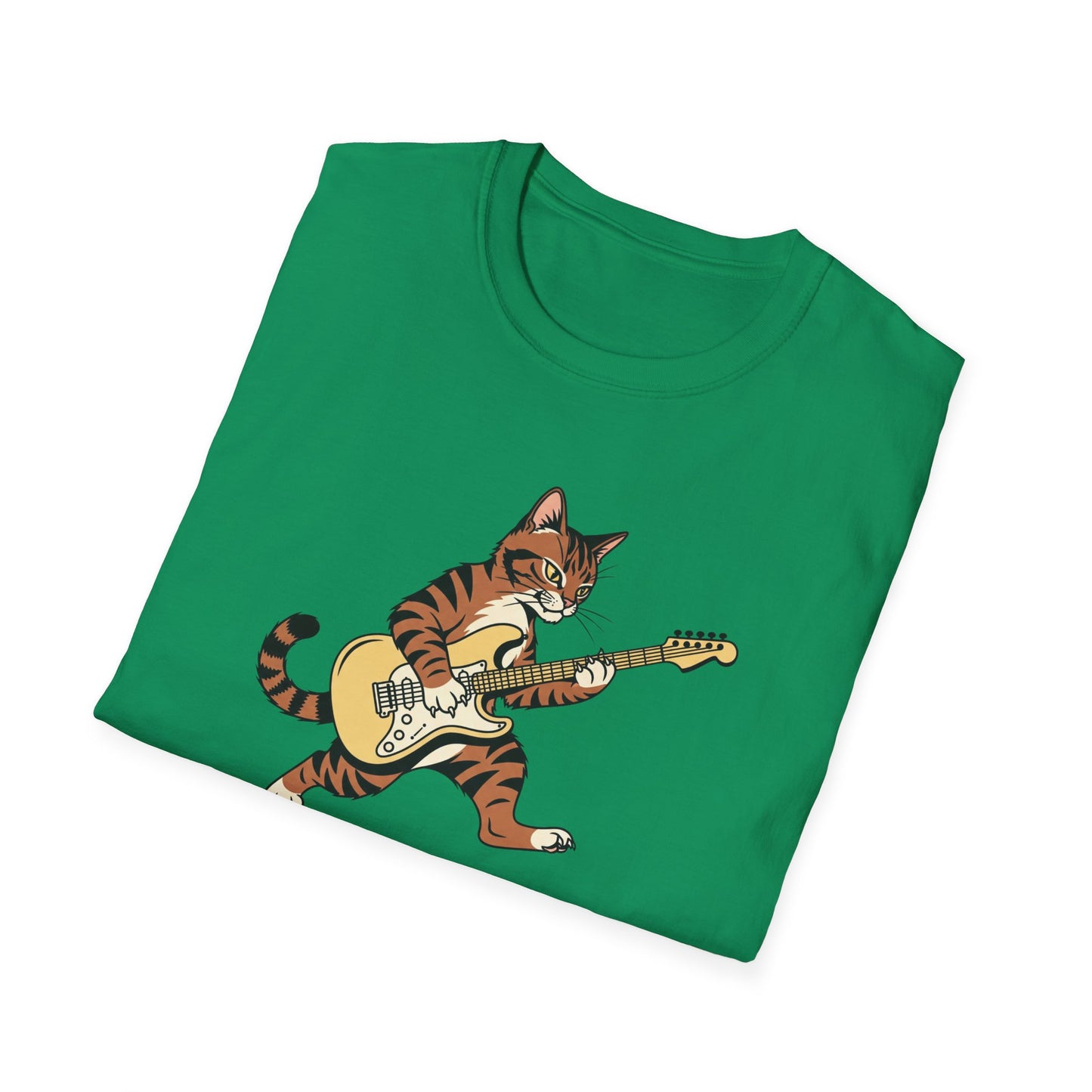 Rockin' Cat  T-Shirt | Cool Music & Pet Lover Tee