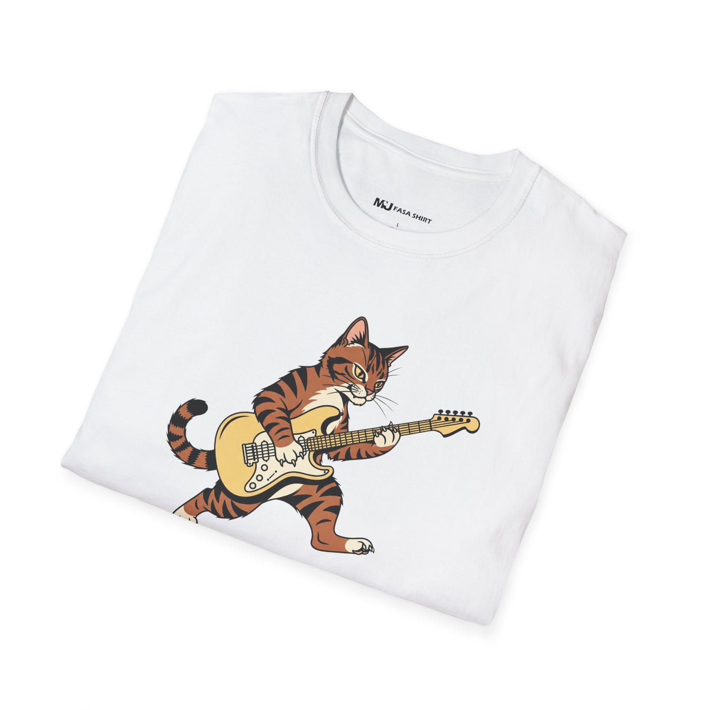 Rockin' Cat  T-Shirt | Cool Music & Pet Lover Tee