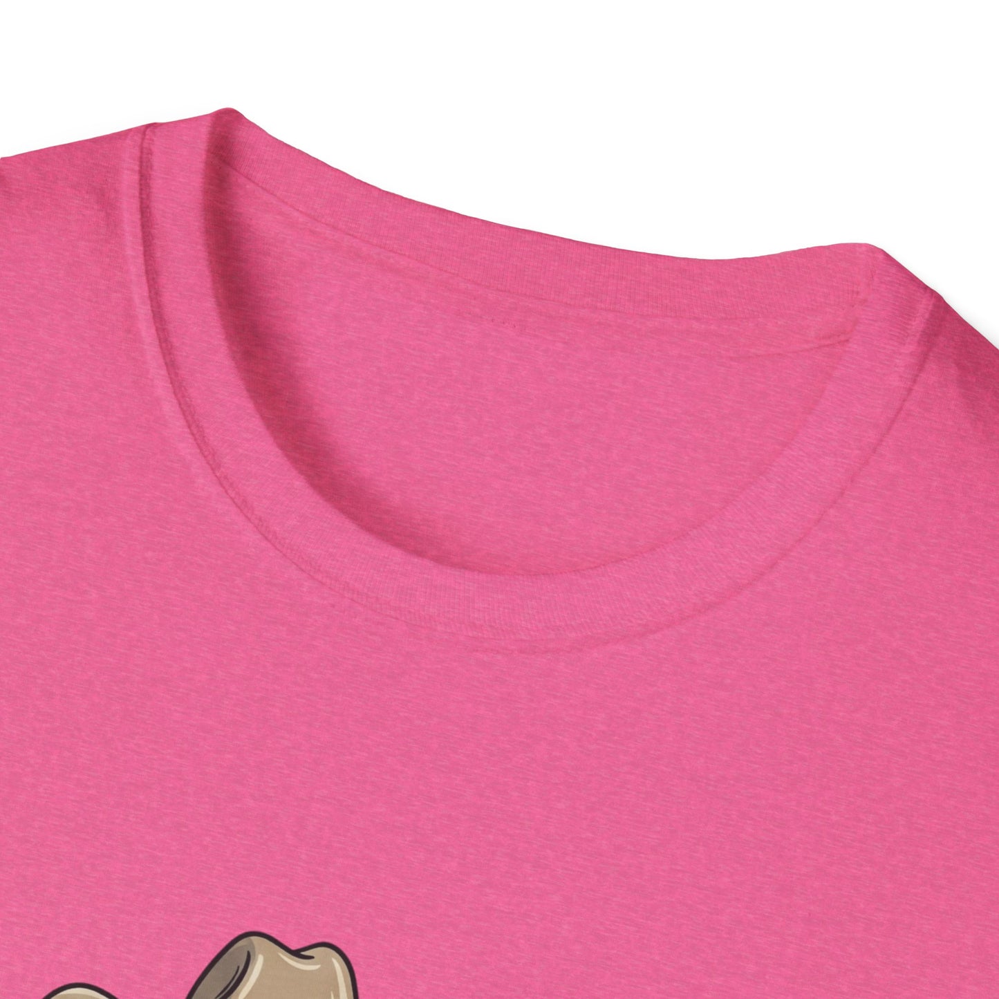 Cowboy Cat Unisex Softstyle T-Shirt | Graphic Tee for Cat Lovers