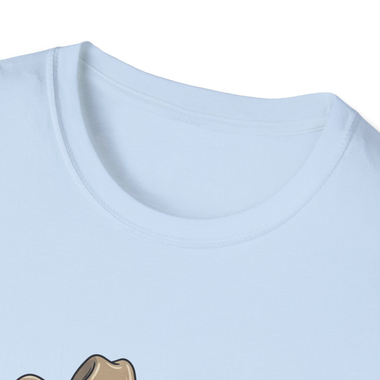 Cowboy Cat Unisex Softstyle T-Shirt | Graphic Tee for Cat Lovers