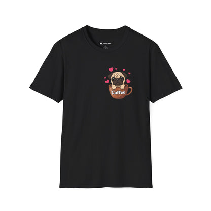 Pug in a Coffee Cup T-shirts