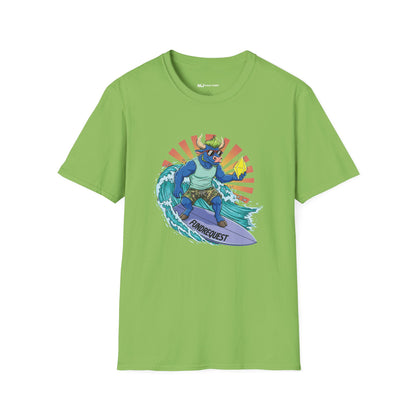 Surfing Dino T-Shirt | Fun Summer Tee for Dino Lovers