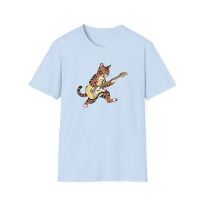 Rockin' Cat  T-Shirt | Cool Music & Pet Lover Tee