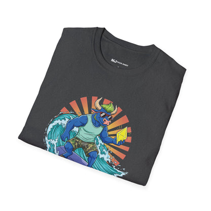 Surfing Dino T-Shirt | Fun Summer Tee for Dino Lovers