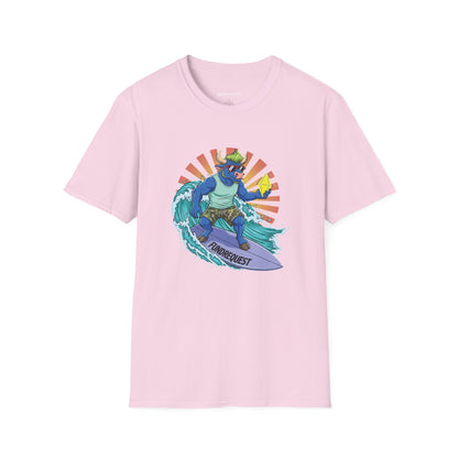 Surfing Dino T-Shirt | Fun Summer Tee for Dino Lovers