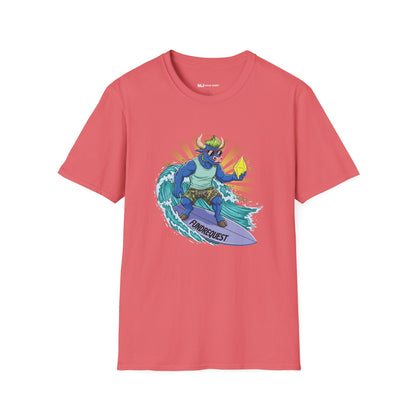 Surfing Dino T-Shirt | Fun Summer Tee for Dino Lovers