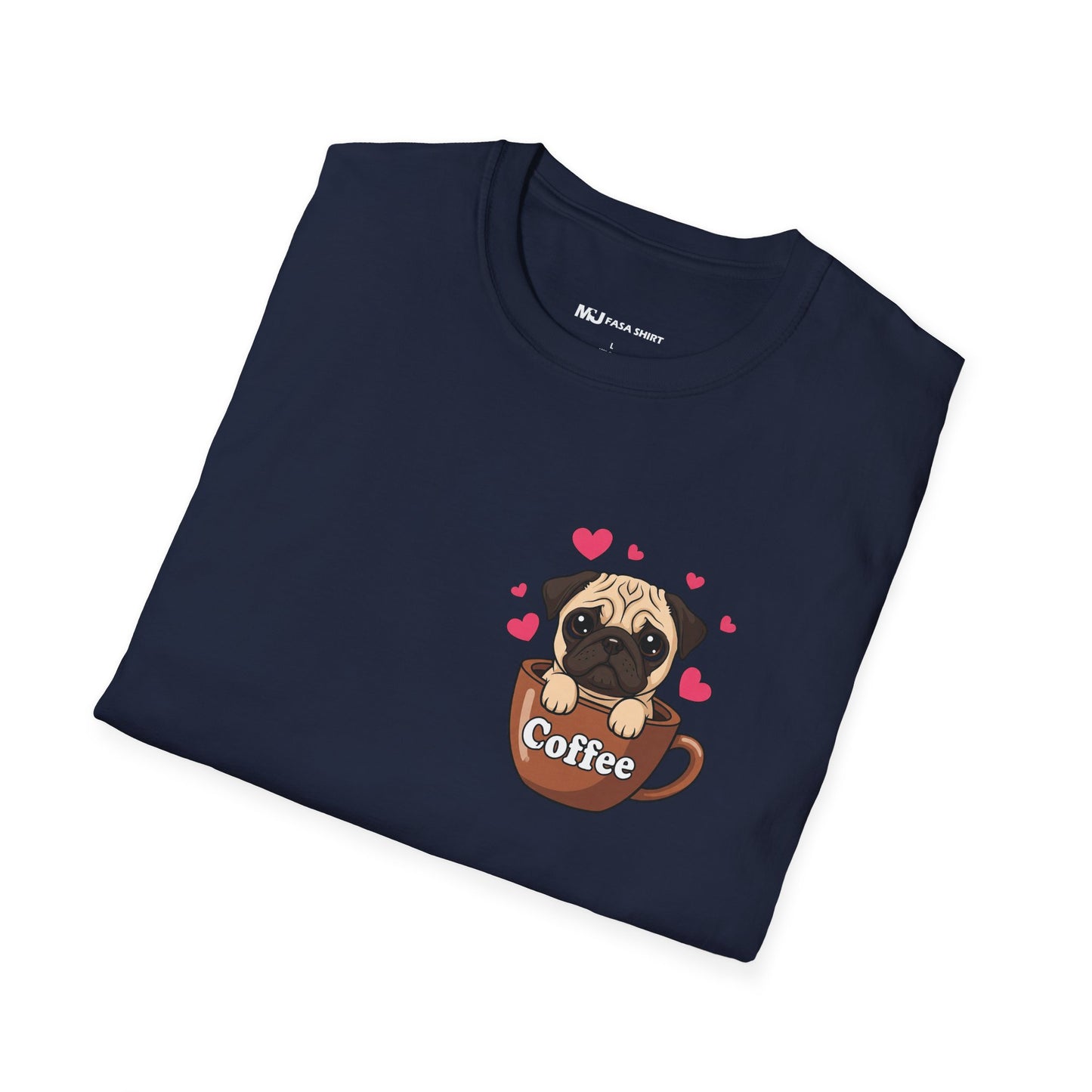 Pug in a Coffee Cup T-shirts
