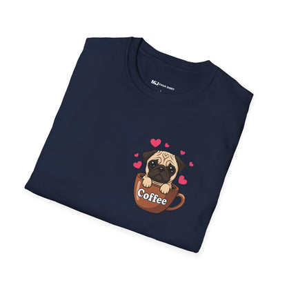 Pug in a Coffee Cup T-shirts