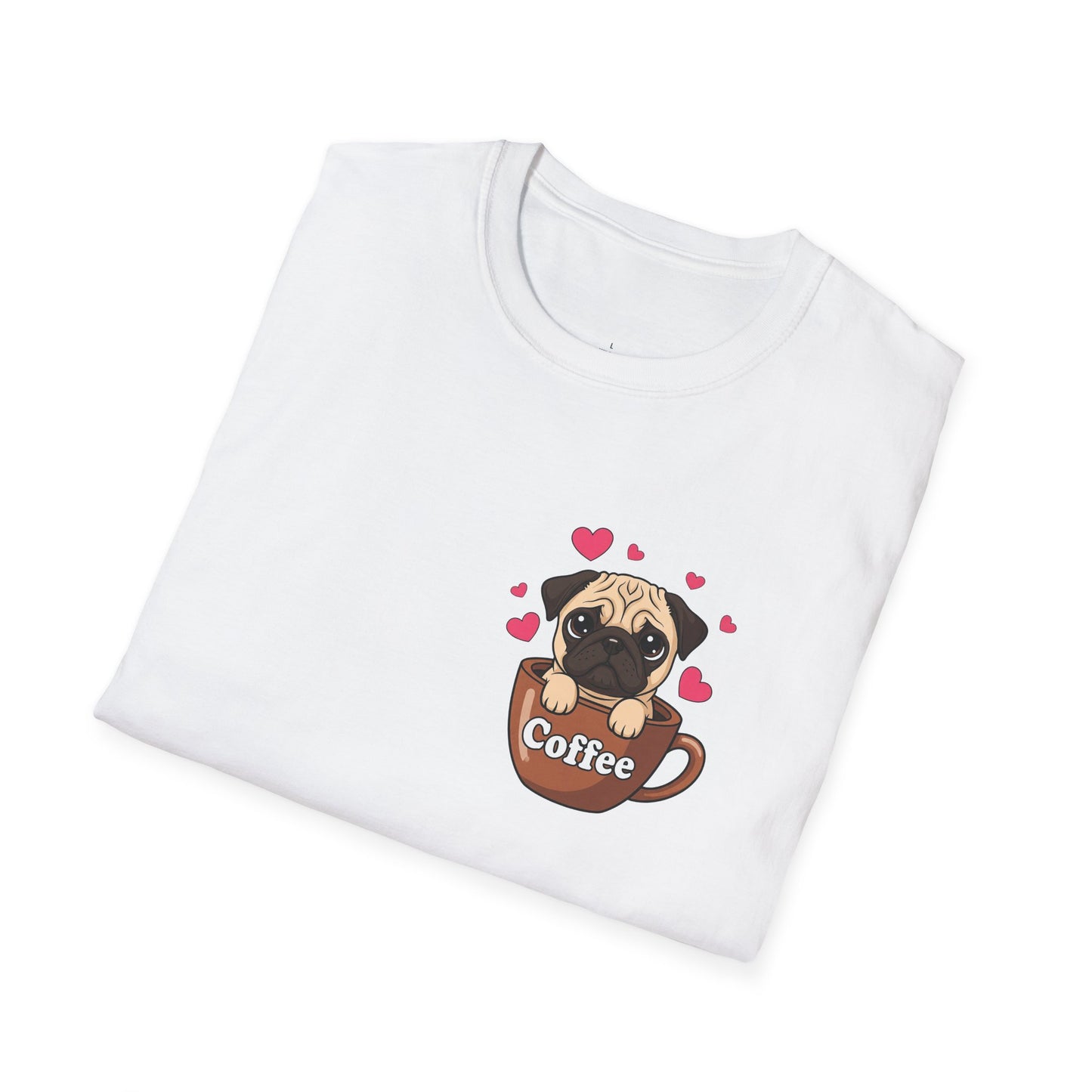 Pug in a Coffee Cup T-shirts