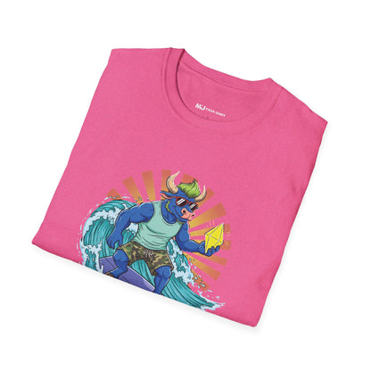 Surfing Dino T-Shirt | Fun Summer Tee for Dino Lovers